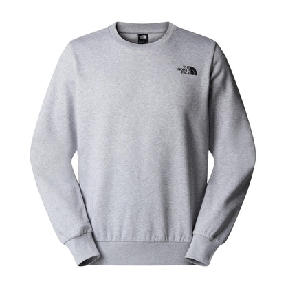 Grey Heather - Front - The North Face Mens Simple Dome Cotton Blend Logo Sweatshirt