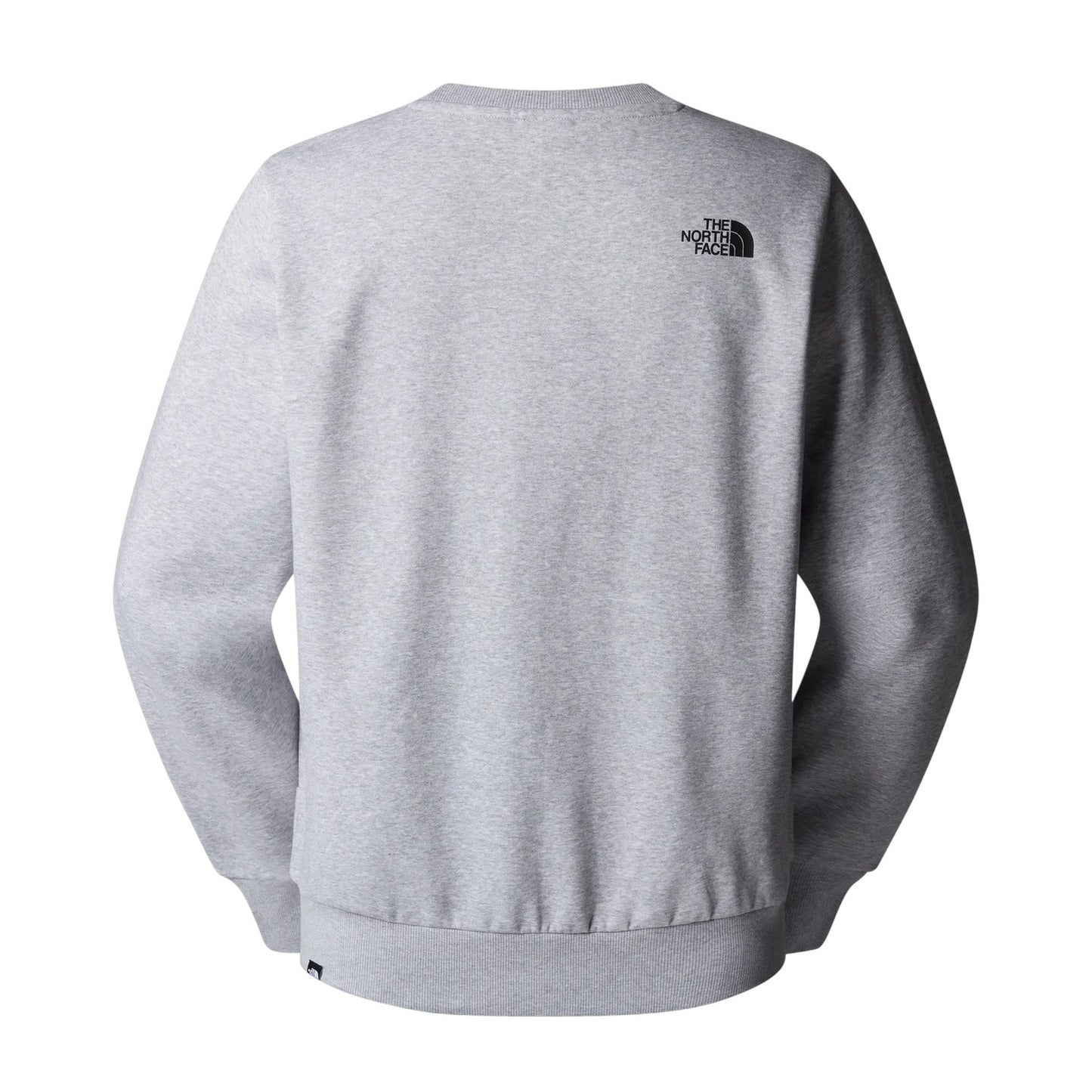 Grey Heather - Back - The North Face Mens Simple Dome Cotton Blend Logo Sweatshirt