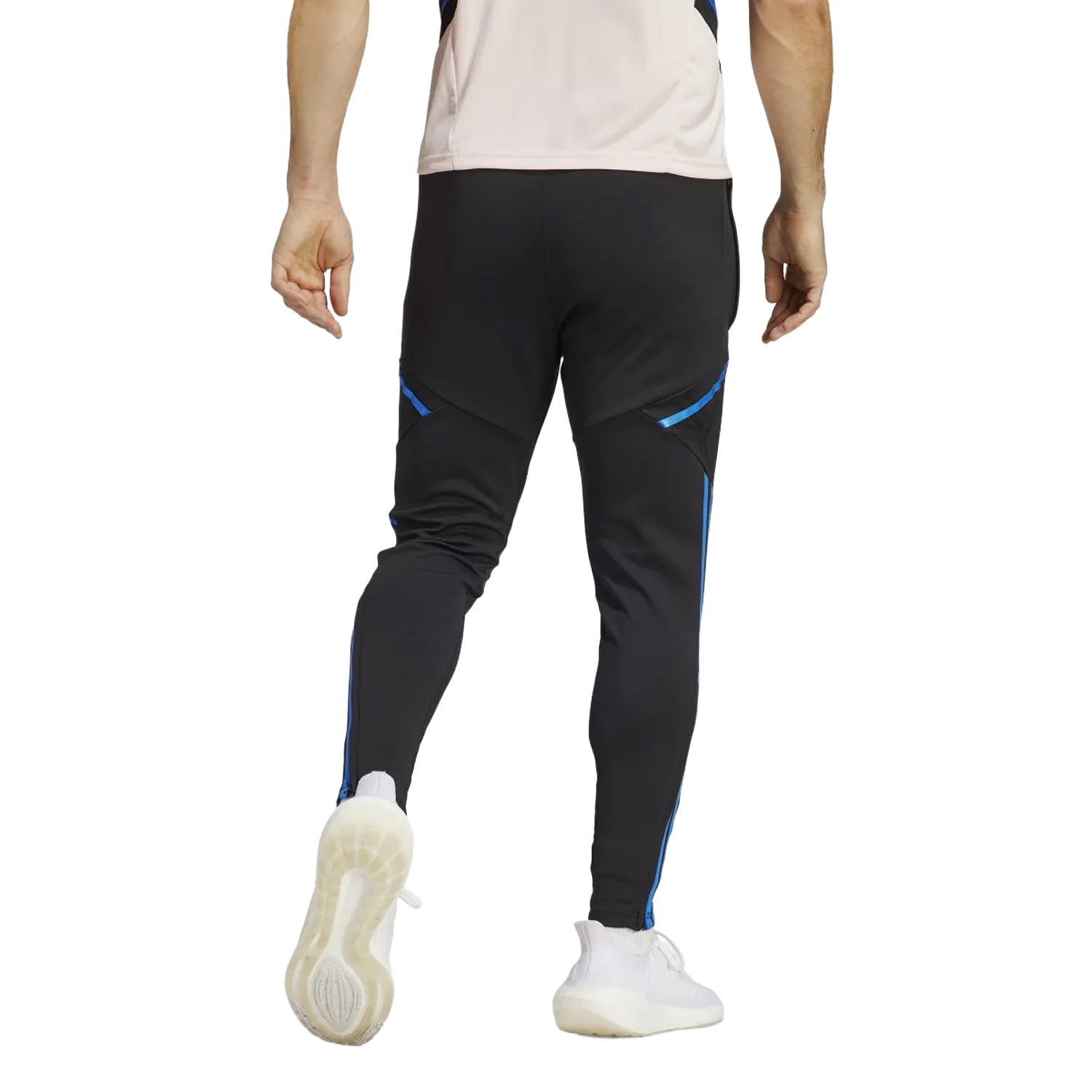 Black-Blue - Back - Adidas Mens Manchester United Condivo 22 Training Jogging Bottoms