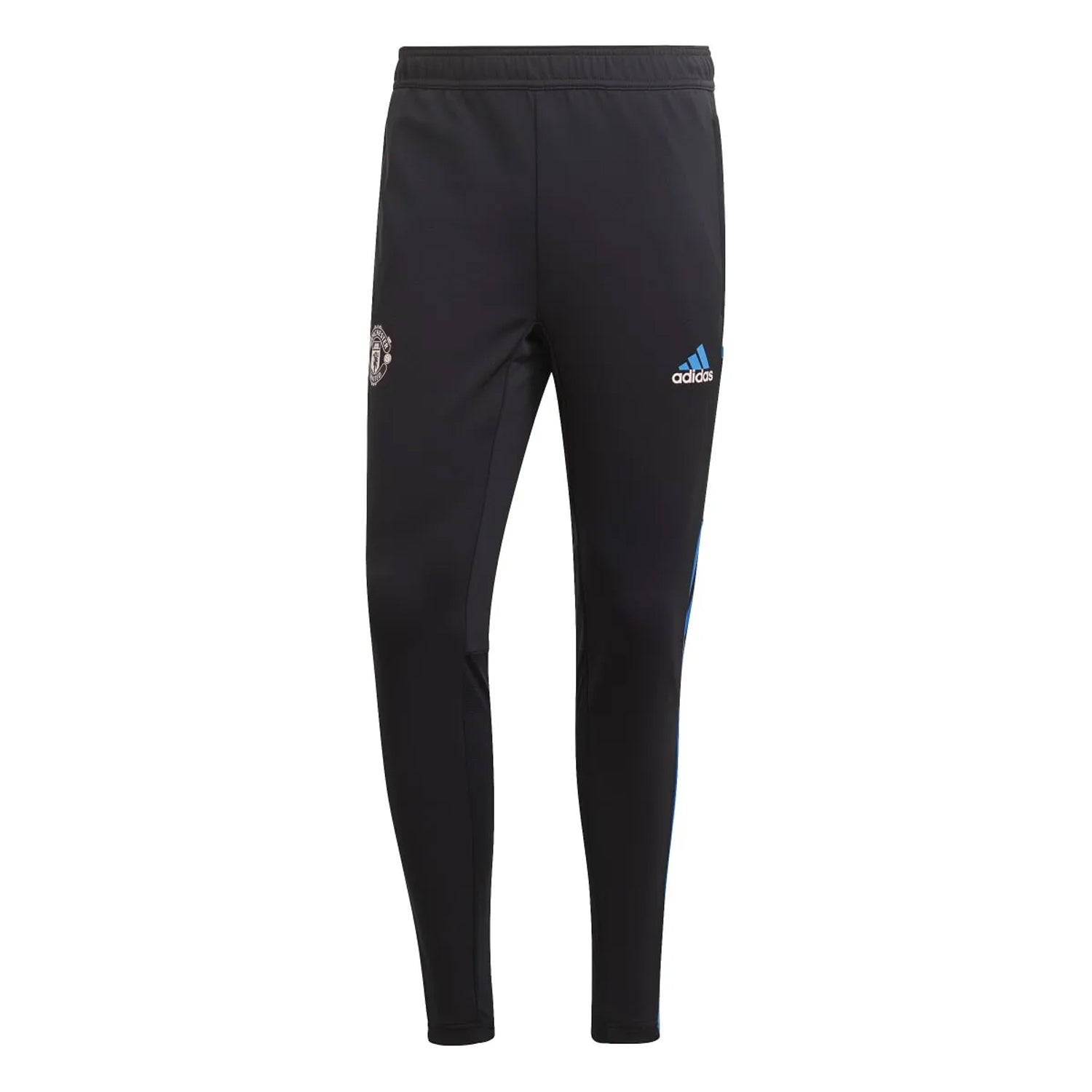 Black-Blue - Front - Adidas Mens Manchester United Condivo 22 Training Jogging Bottoms