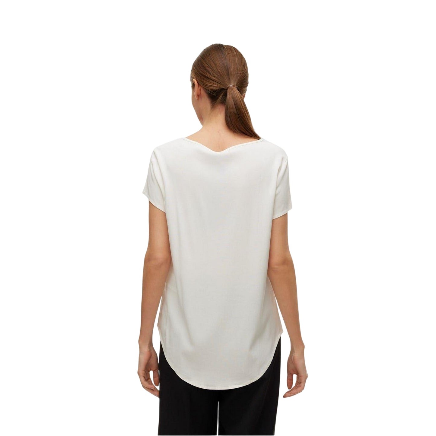 Snow White - Back - Vero Moda Womens-Ladies Bella Scoop Neck Regular T-Shirt