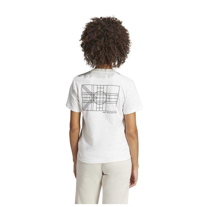 White - Back - Adidas Womens-Ladies Tiro Country Regular T-Shirt