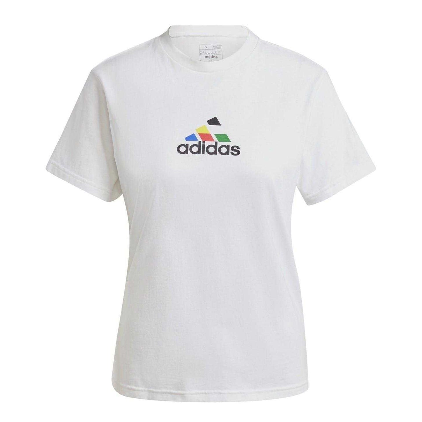 White - Front - Adidas Womens-Ladies Tiro Country Regular T-Shirt