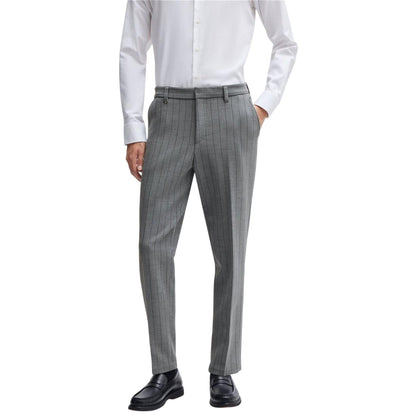 Medium Grey - Lifestyle - Hugo Boss Mens Slim Trousers