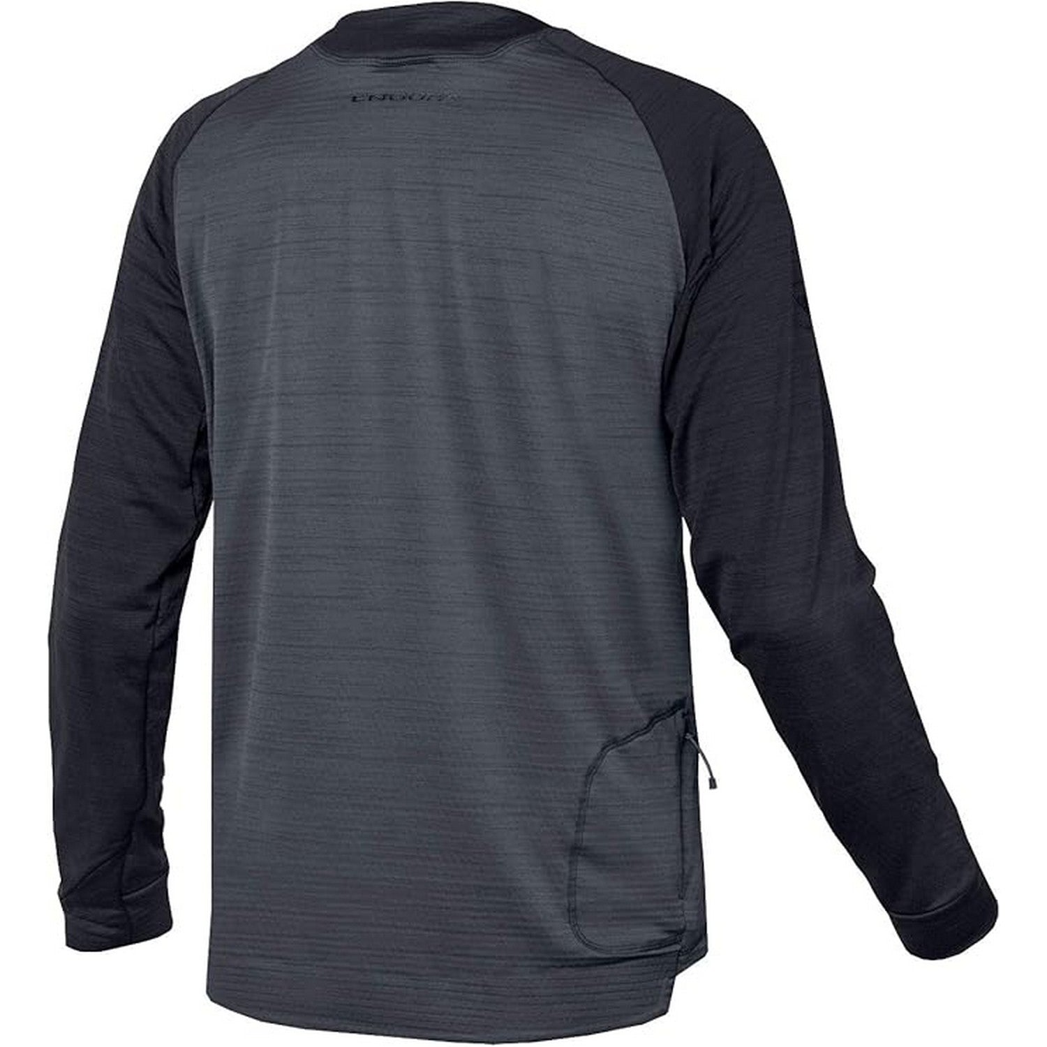 Black - Back - Endura Mens Singletrack Fleece Top