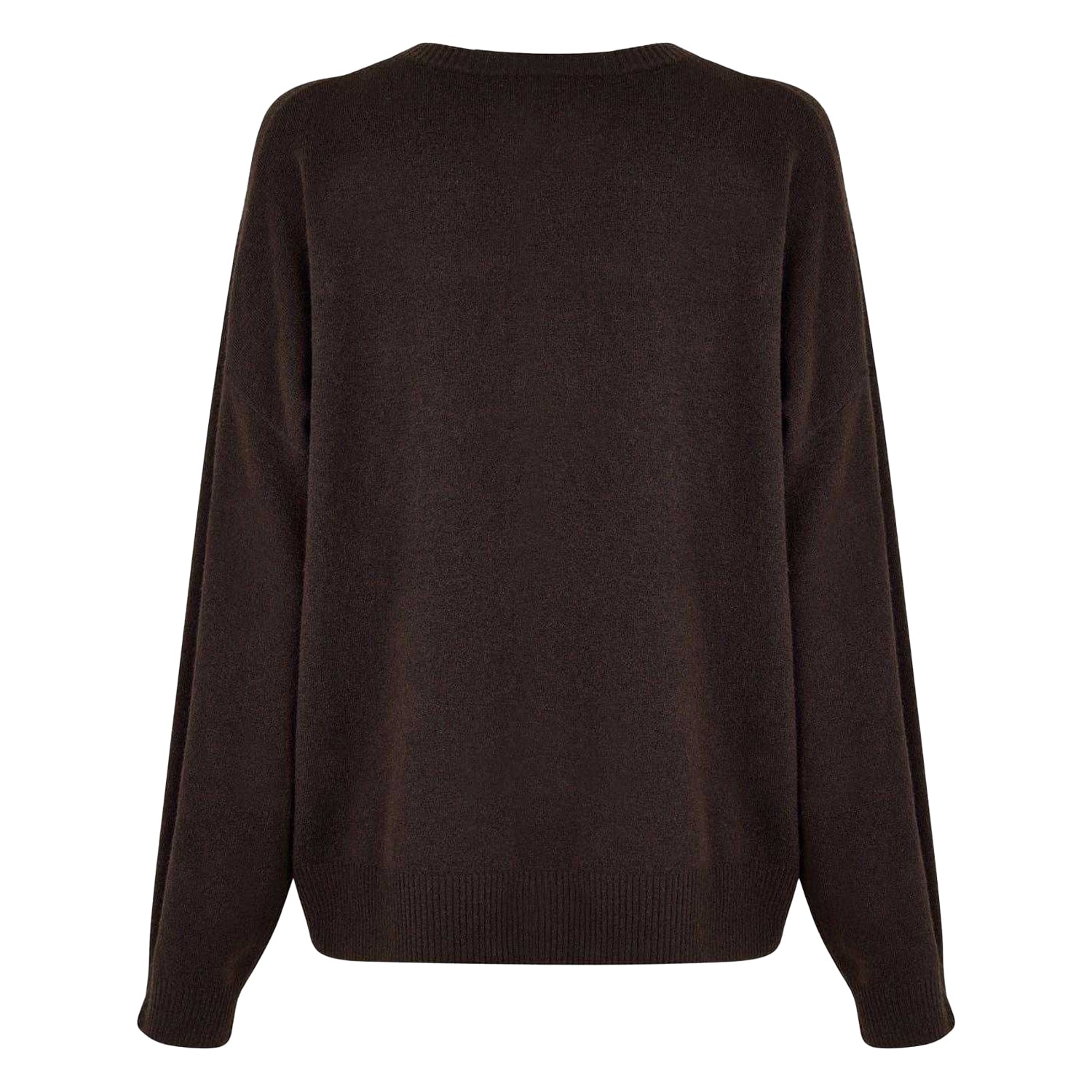 Cocoa - Back - Jack Wills Womens-Ladies Embroidered Logo Crew Neck Jumper