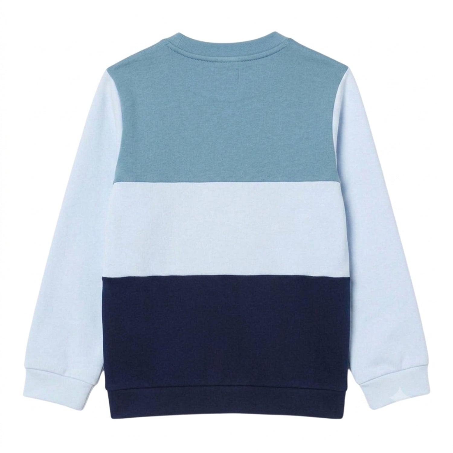Blue - Back - Lacoste Childrens-Kids Colour Block Long-Sleeved Sweatshirt