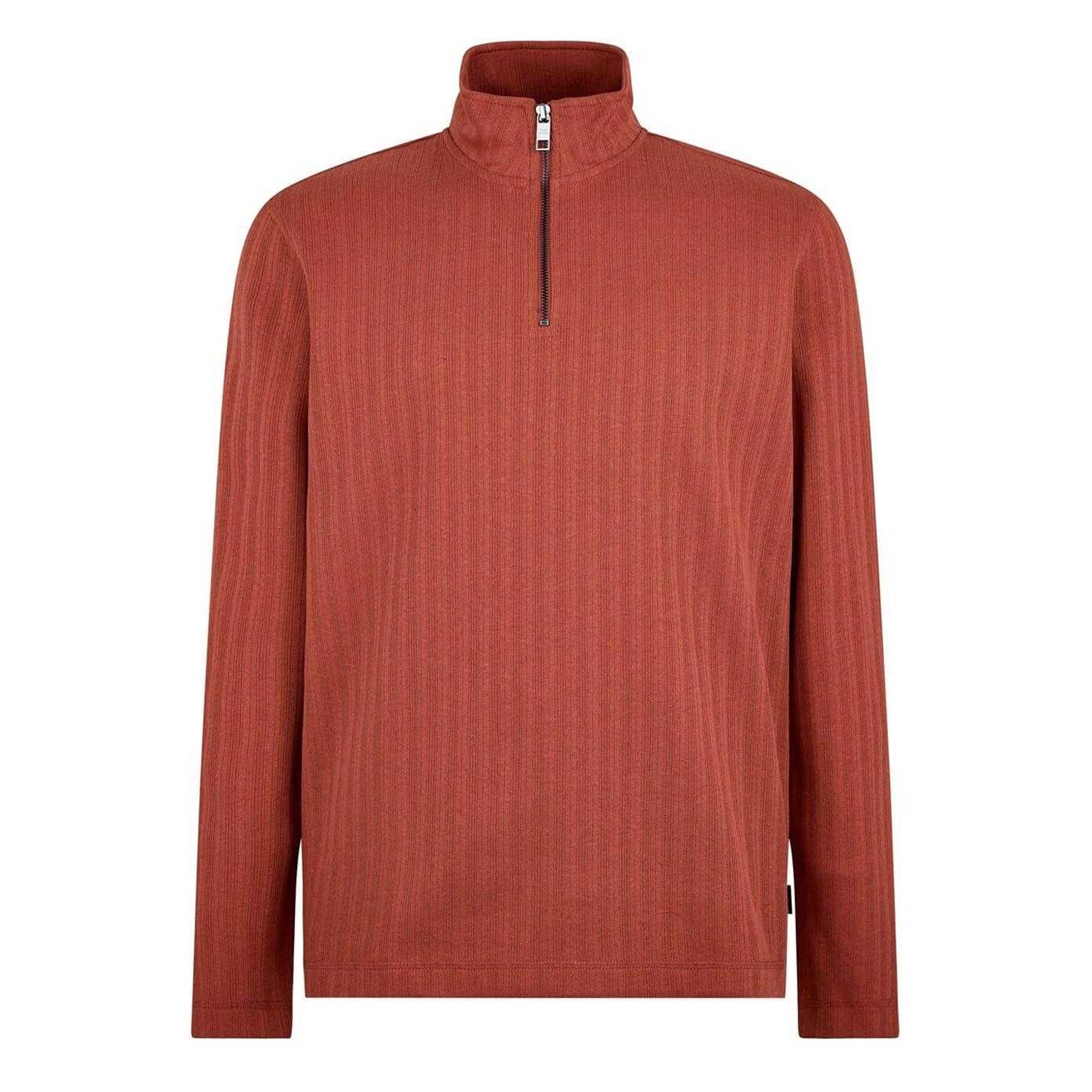 Dark Orange - Front - Ted Baker Unisex Adult Half Zip Regular Jumper