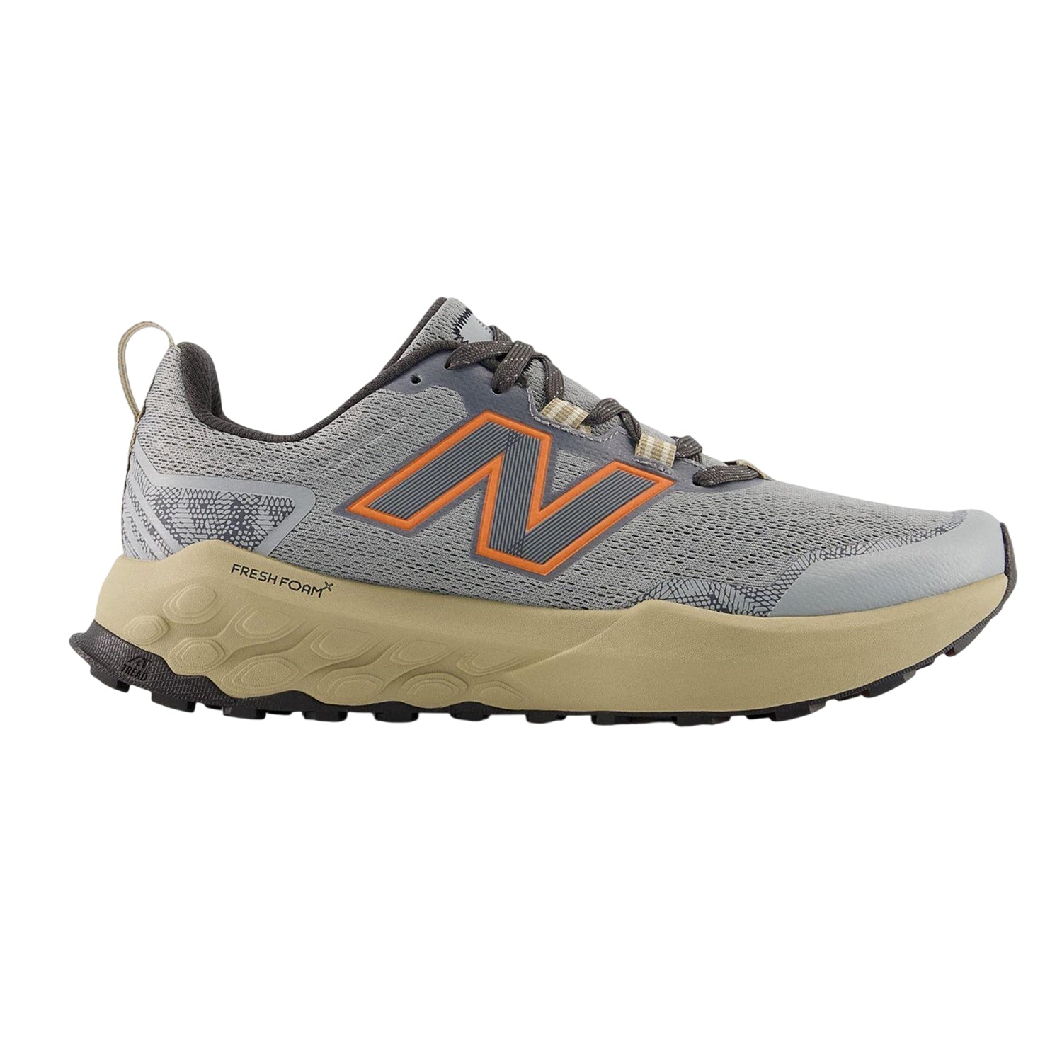 Slate Grey-Beige - Back - New Balance Mens Garoe Leather Running Shoes