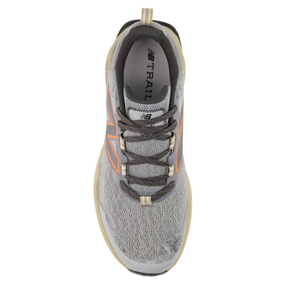 Slate Grey-Beige - Side - New Balance Mens Garoe Leather Running Shoes
