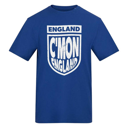 Blue - Front - AWD Unisex Adult England Regular T-Shirt