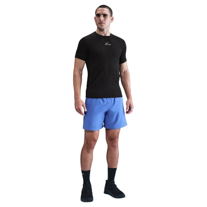 Black-White - Side - Nike Mens Pro Dri-FIT Fitted Top