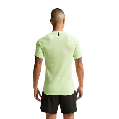 Lime - Back - Nike Mens Pro Dri-FIT Fitted Top