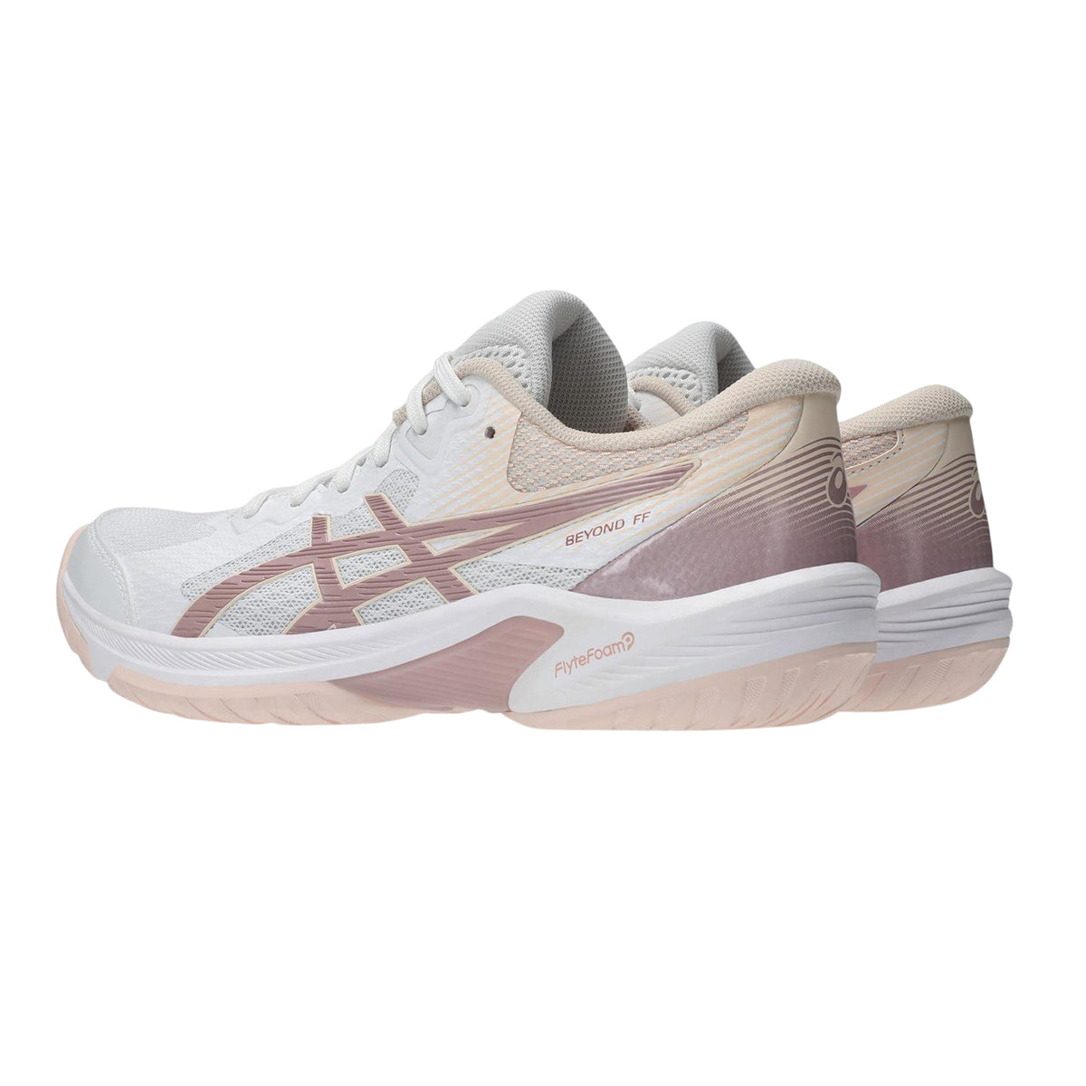 White - Back - Asics Womens-Ladies Beyond FF Volleyball Shoes