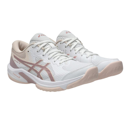 White - Front - Asics Womens-Ladies Beyond FF Volleyball Shoes