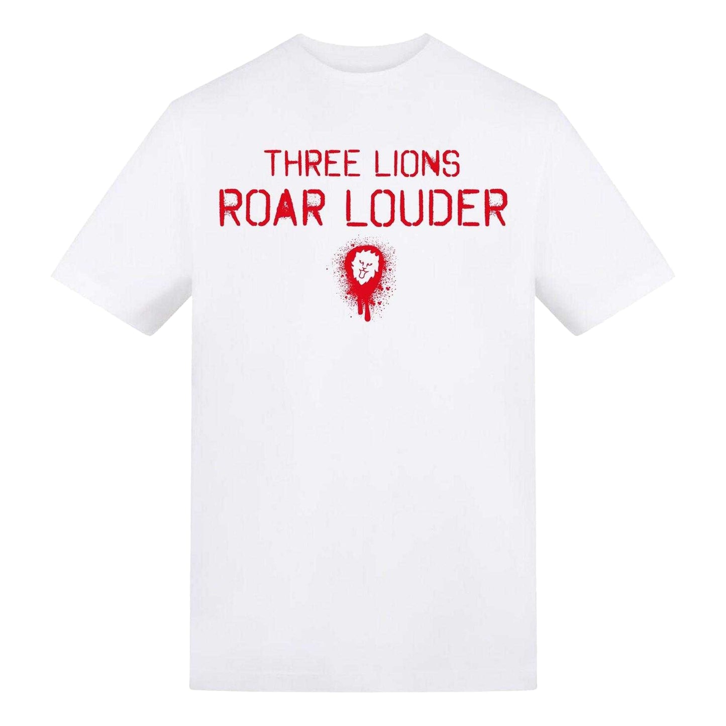 White - Front - England Unisex Adult Graphic Print Regular T-Shirt