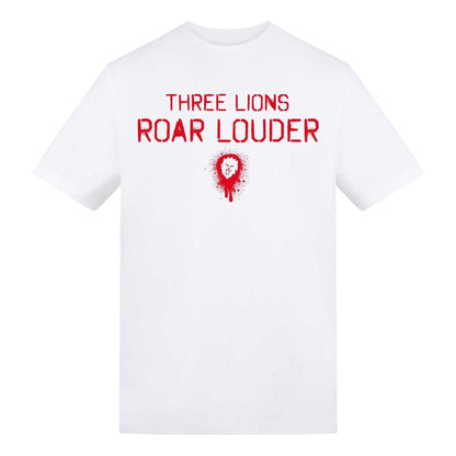 White - Front - England Unisex Adult Graphic Print Regular T-Shirt