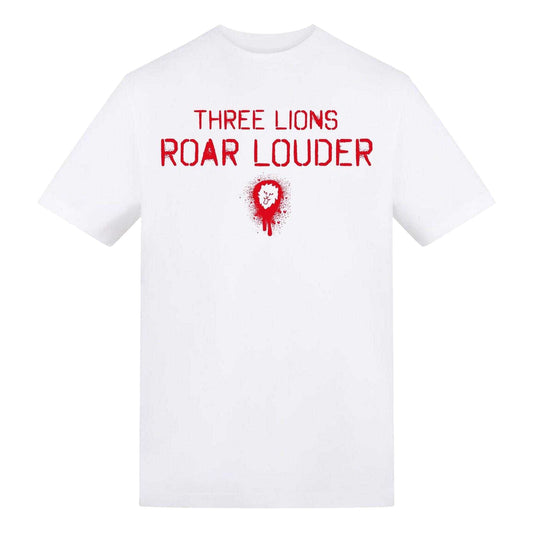 White - Front - England Unisex Adult Graphic Print Regular T-Shirt