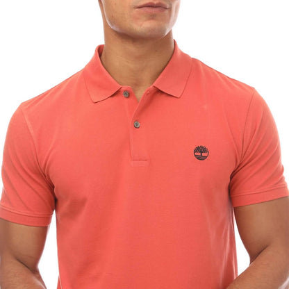 Coral - Side - Timberland Mens Merrymee River Polo Shirt