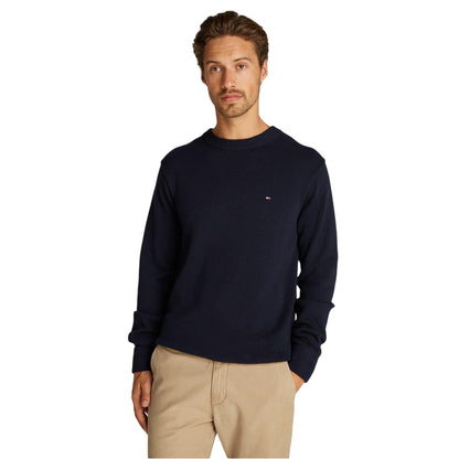 Sky Blue - Lifestyle - Tommy Hilfiger Mens Crew Neck Regular Long-Sleeved Jumper