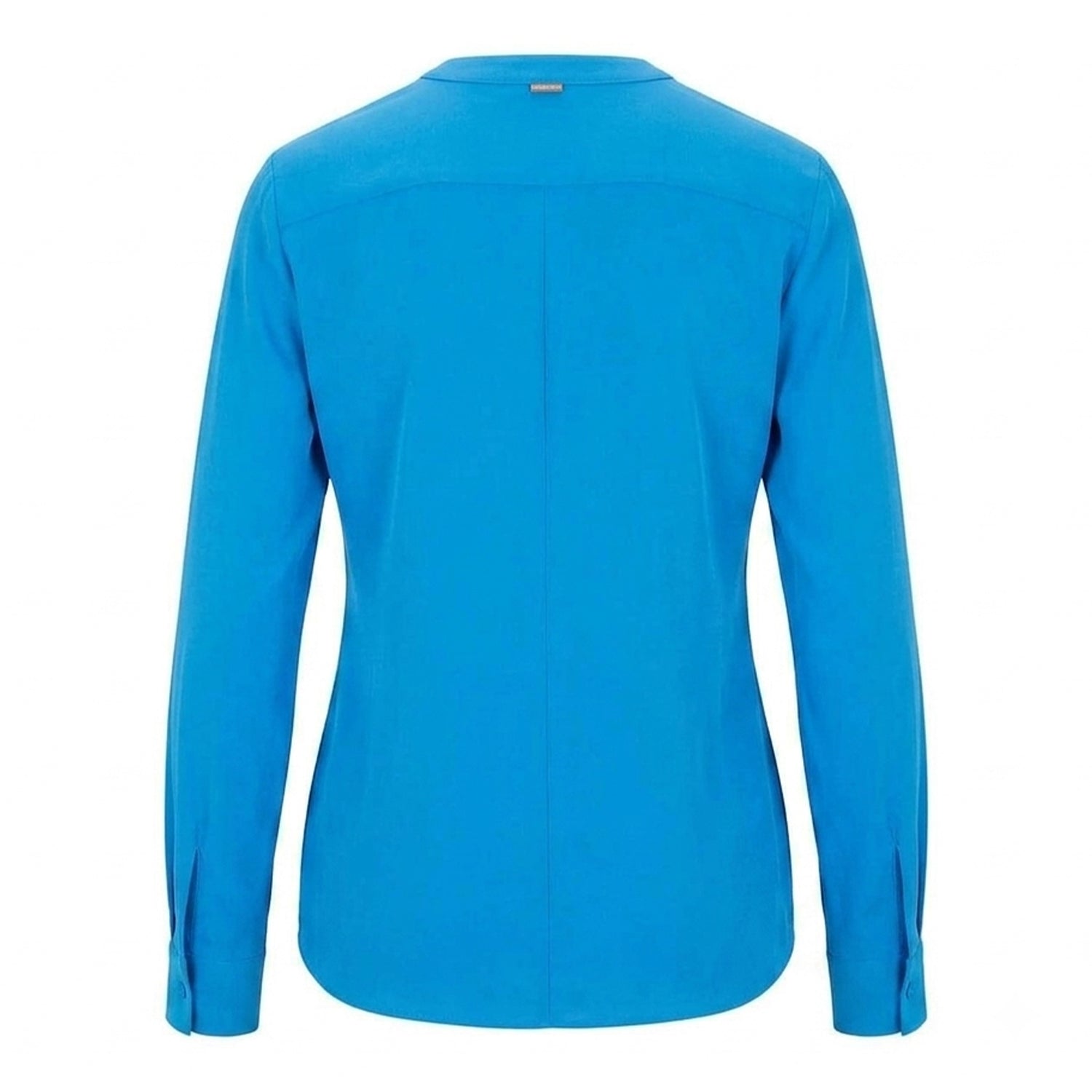 Bright Blue - Back - Boss Womens-Ladies Silk Regular Long-Sleeved Blouse