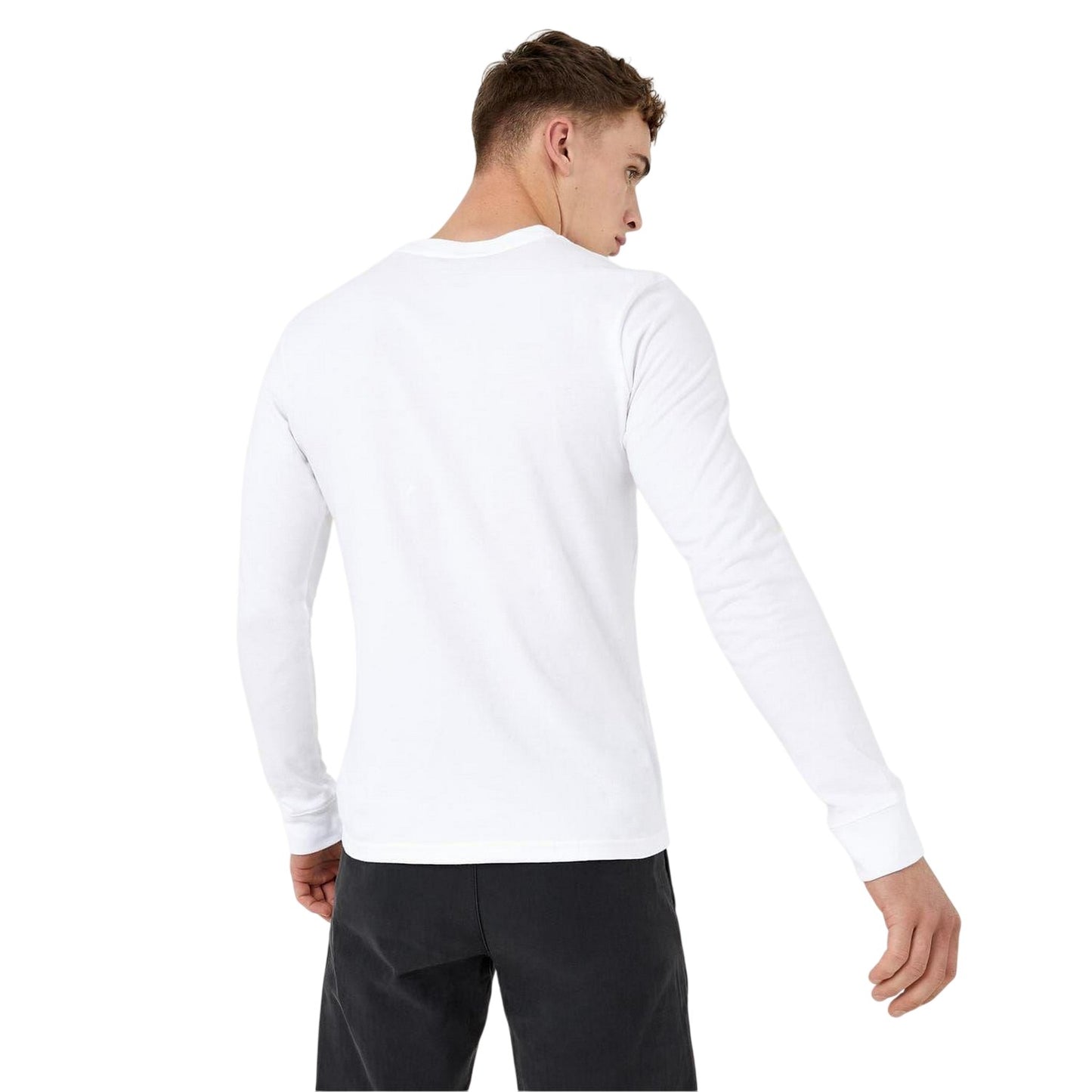 White - Back - Jack Wills Mens Sandleford Crew Neck Long-Sleeved T-Shirt