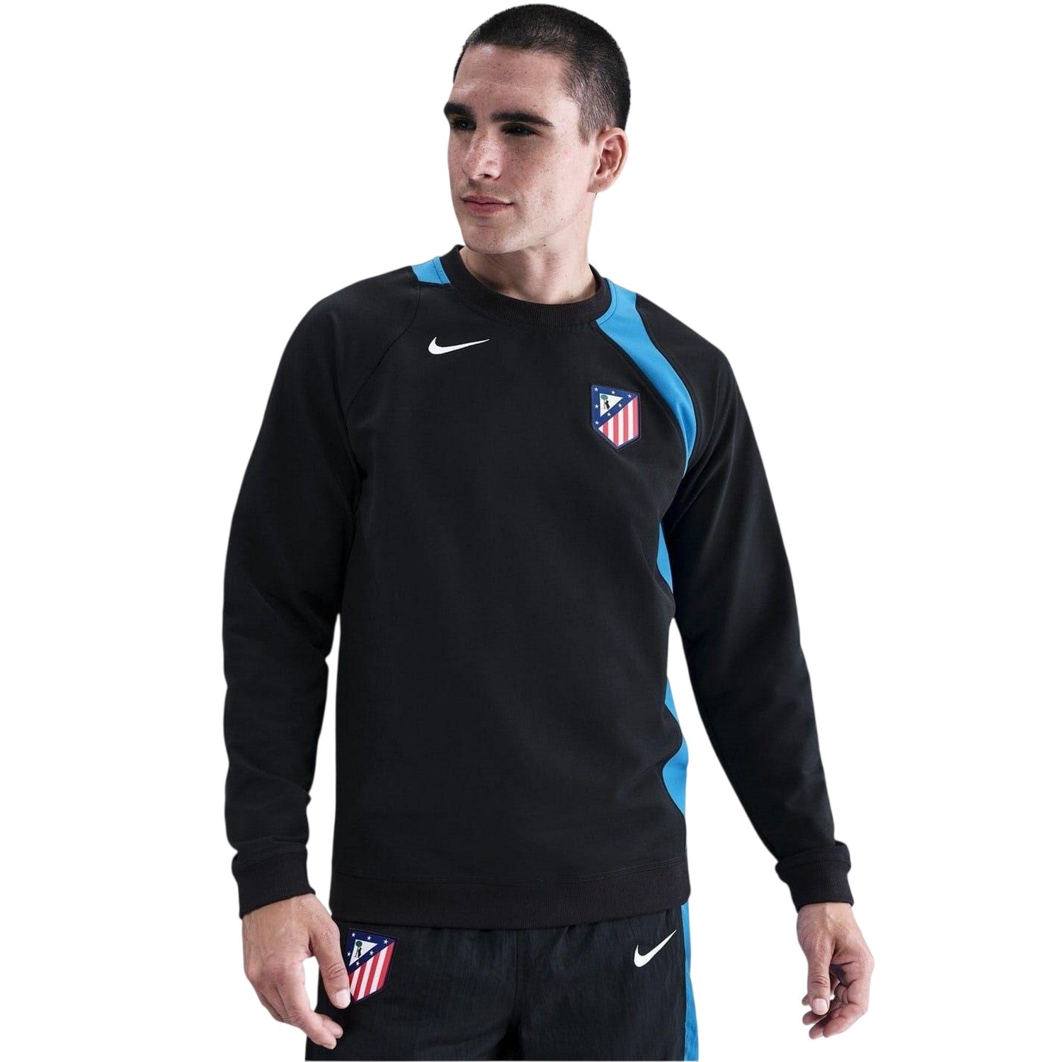 Black-Blue - Front - Nike Unisex Adult Third Long-Sleeved Training Sweatshirt