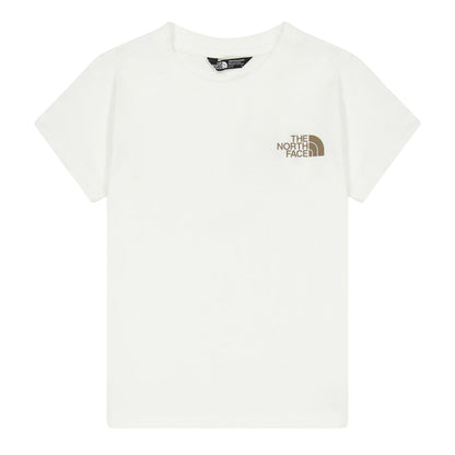 White - Front - The North Face Childrens-Kids QTM Mountain Regular T-Shirt