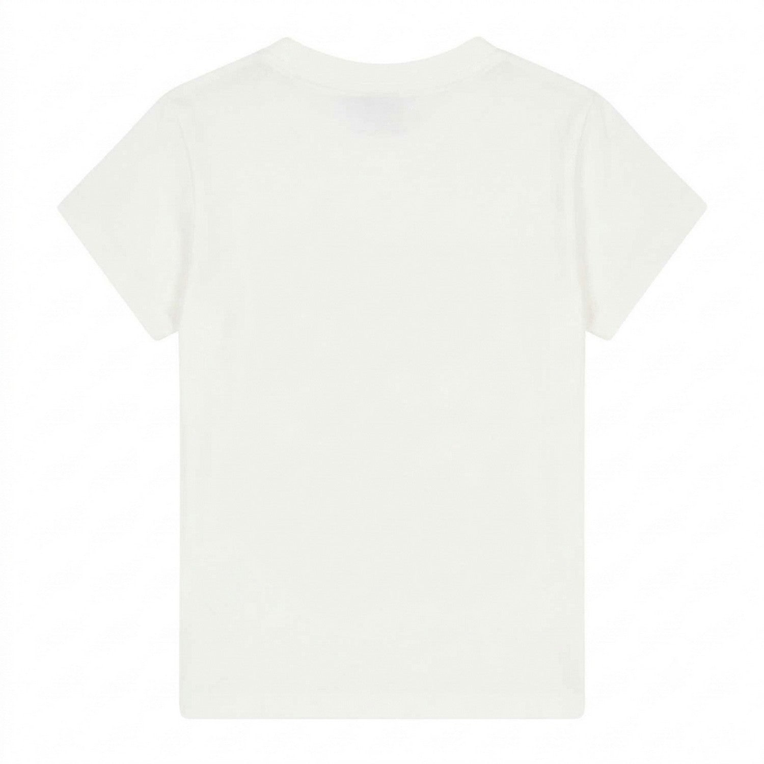 White - Back - The North Face Childrens-Kids QTM Mountain Regular T-Shirt