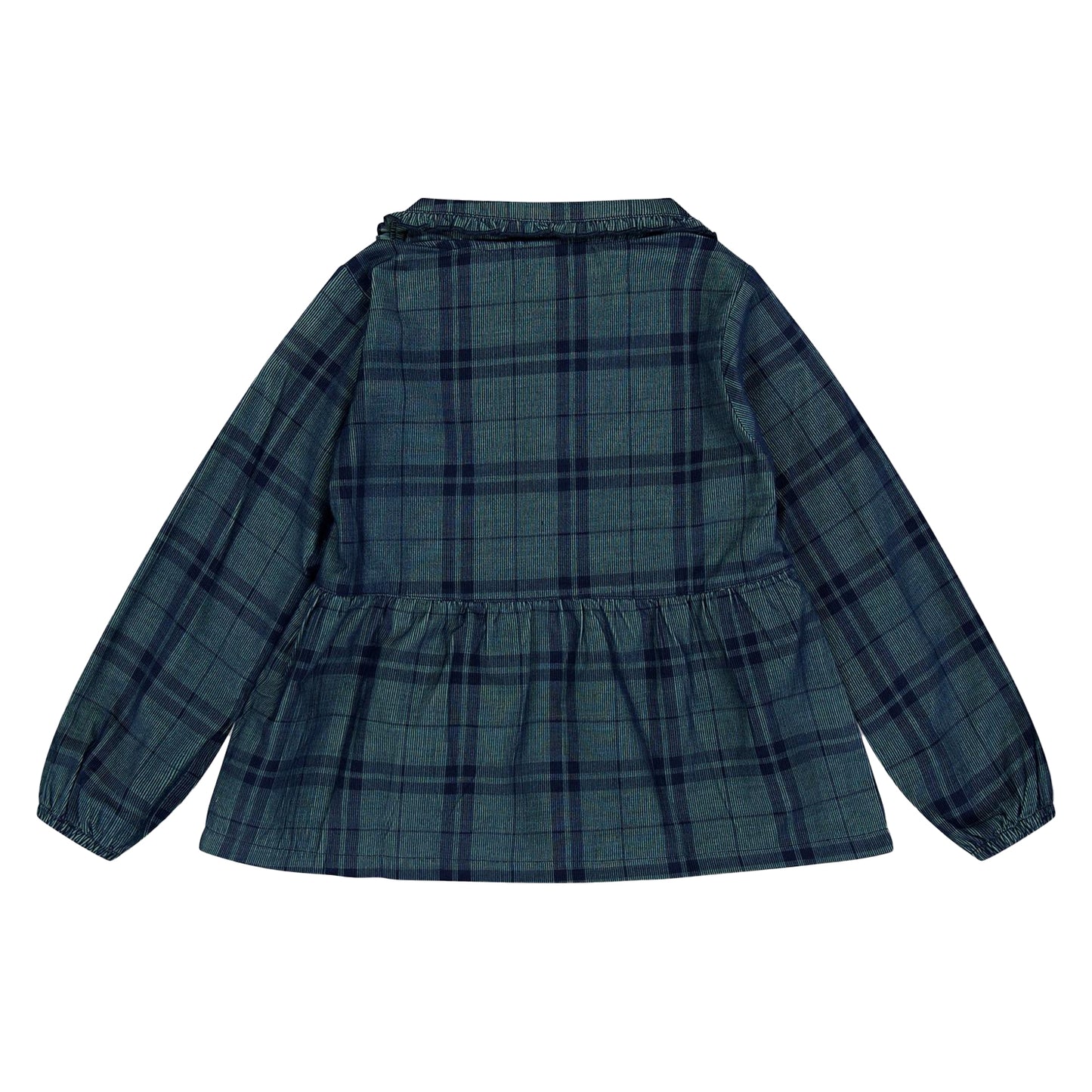Multicoloured - Back - Lilly & Sid Childrens-Kids Checked Regular Blouse