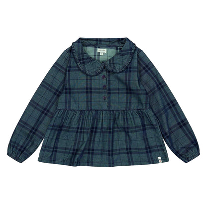 Multicoloured - Front - Lilly & Sid Childrens-Kids Checked Regular Blouse