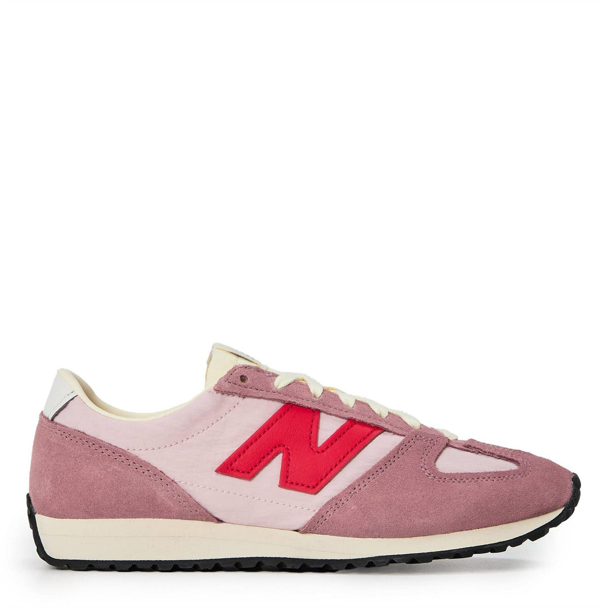 Rosewood - Front - New Balance Womens-Ladies 471 Suede Running Shoes