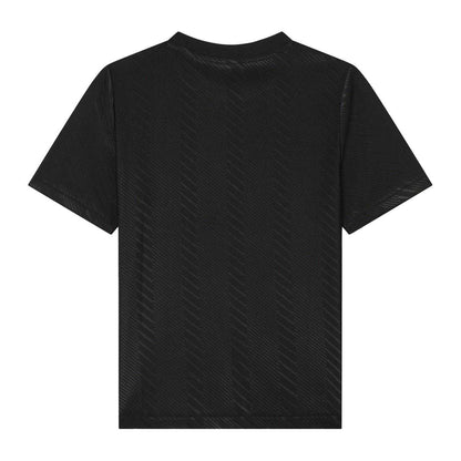 Black - Back - Boss Childrens-Kids Globe Crew Neck Regular T-Shirt