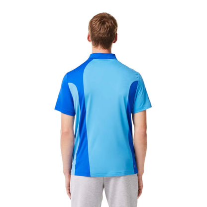 Multicoloured - Back - Lacoste Mens Novak Djokovic Regular Polo Shirt