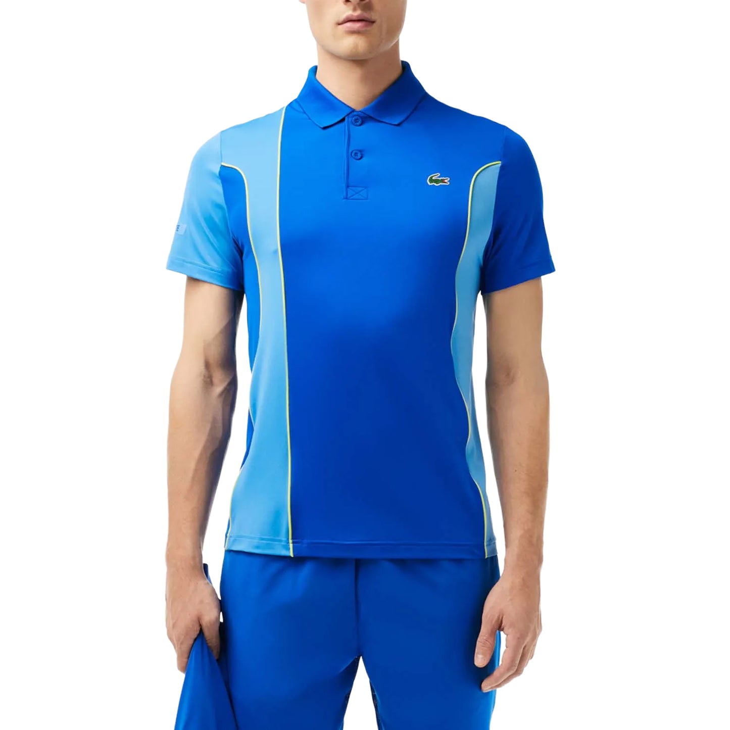 Multicoloured - Side - Lacoste Mens Novak Djokovic Regular Polo Shirt
