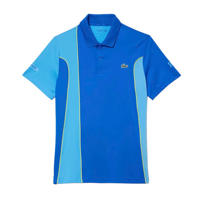 Multicoloured - Front - Lacoste Mens Novak Djokovic Regular Polo Shirt
