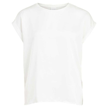 Snow White - Front - Vila Womens-Ladies Ellette Lightweight Regular Top