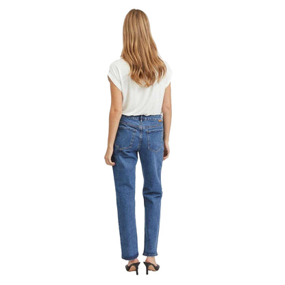 Snow White - Back - Vila Womens-Ladies Ellette Lightweight Regular Top