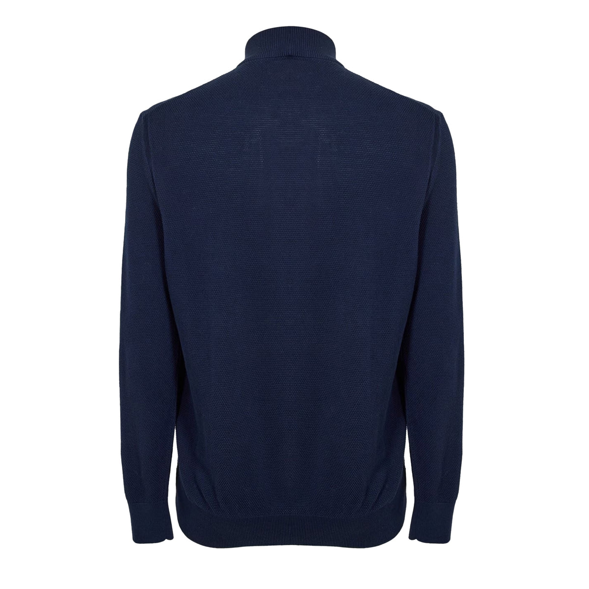 Light Beige - Front - Boss Mens Ebrando-P Knitted Half Zip Jumper
