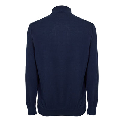 Light Beige - Front - Boss Mens Ebrando-P Knitted Half Zip Jumper