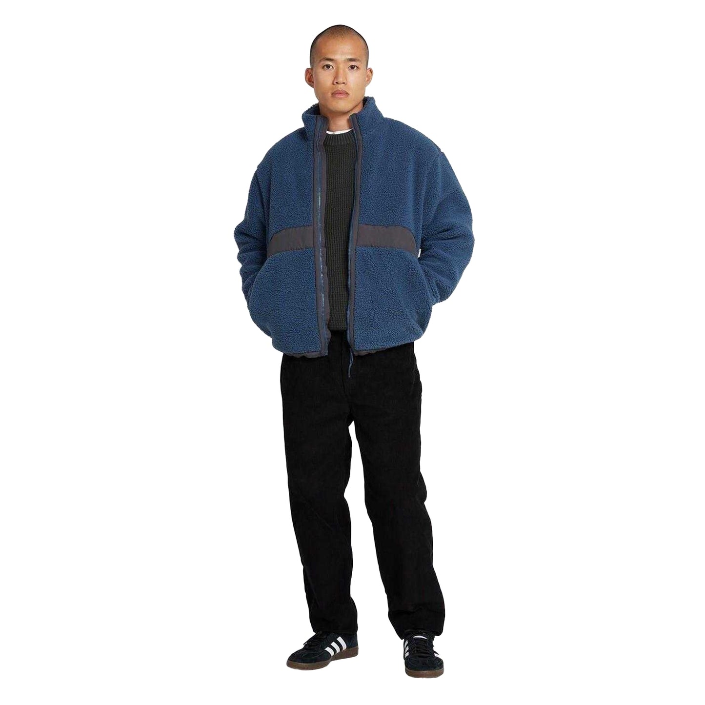 Deep Blue - Back - Farah Mens Elias Full Zip Regular Sweatshirt
