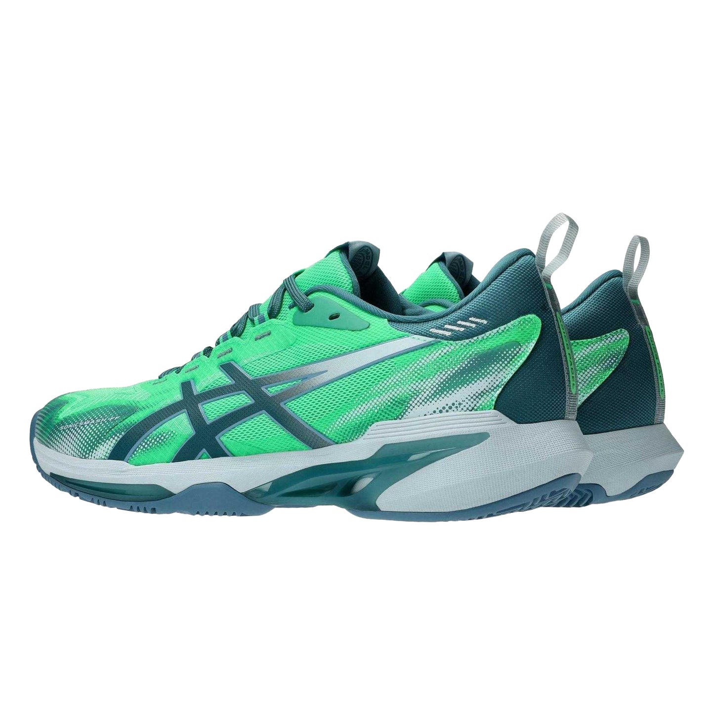 Green - Back - Asics Mens Sonicsmash FF Lace Up Court Trainers