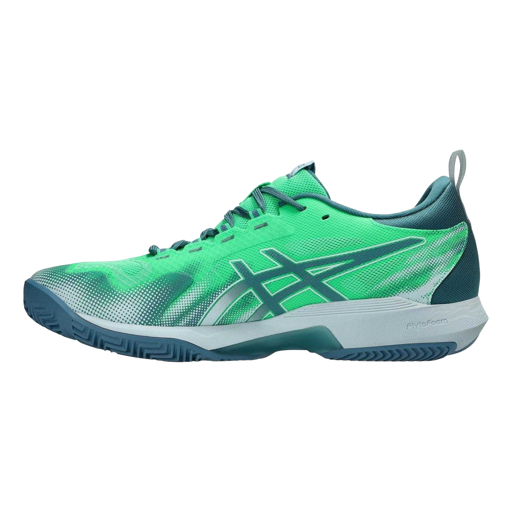 Green - Side - Asics Mens Sonicsmash FF Lace Up Court Trainers