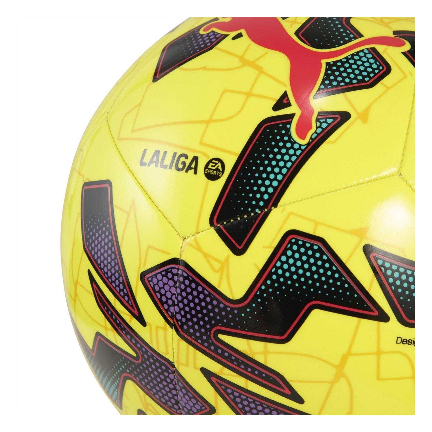 Fluorescent Yellow - Back - Puma Orbita LaLiga 1 Football