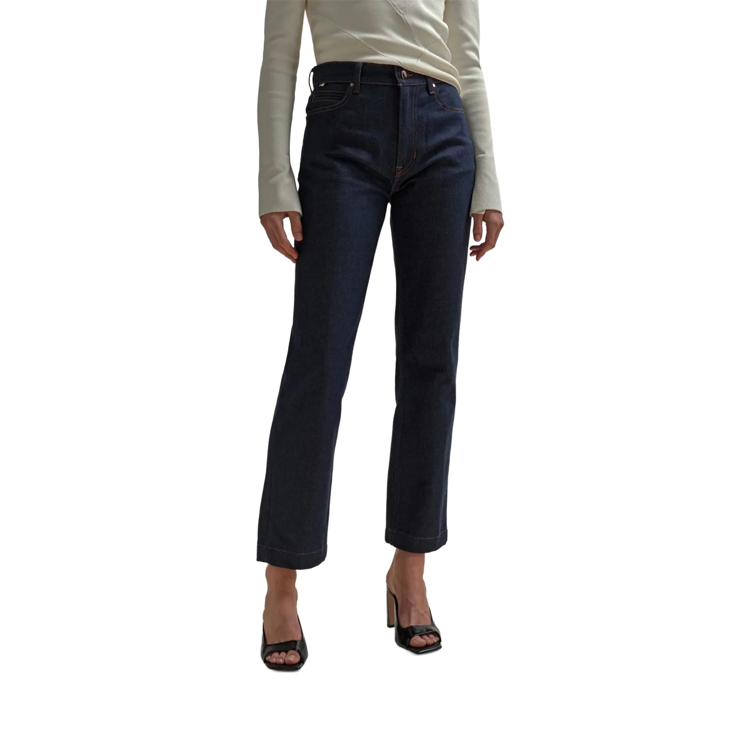 Blue - Front - Boss Womens-Ladies ADA HR Slim Jeans