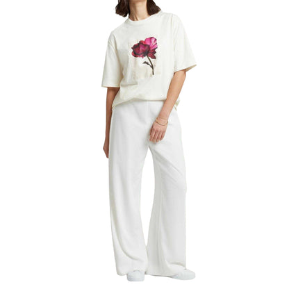 Ivory - Pack Shot - Ted Baker Womens-Ladies Floral Soft Touch Relaxed Fit T-Shirt