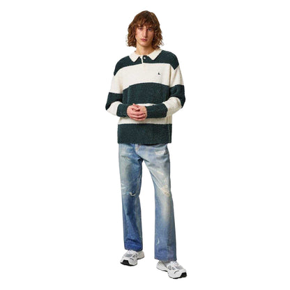 Evergreen - Pack Shot - Jack Wills Mens Striped Relaxed Fit Rugby Jumper