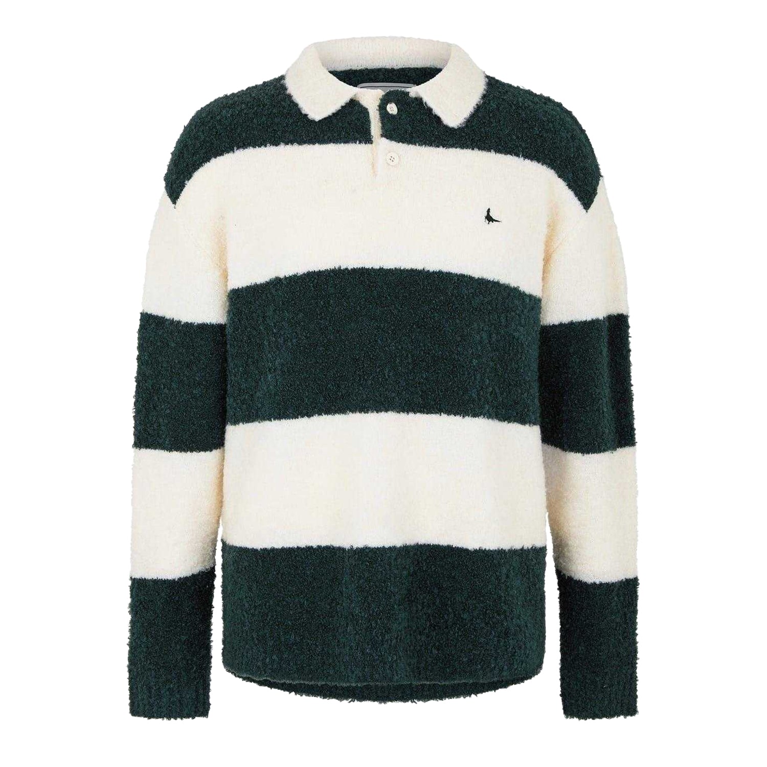Evergreen - Front - Jack Wills Mens Striped Relaxed Fit Rugby Jumper