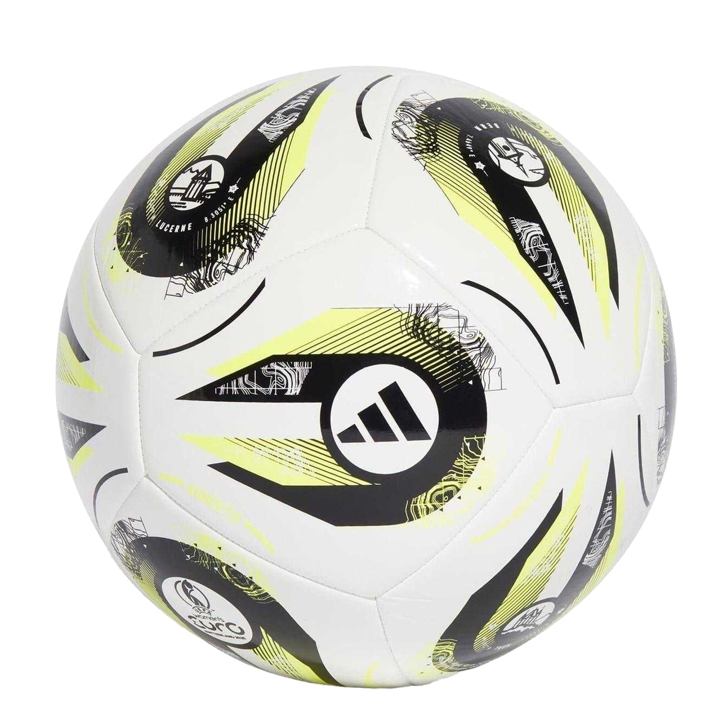 White-Green - Front - Adidas Glider Football
