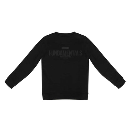 Black - Back - Firetrap Childrens-Kids Regular Long-Sleeved Jumper
